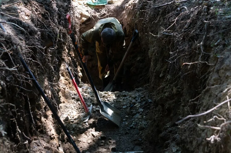 Aged cast iron pipes